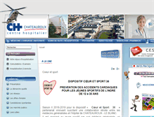 Tablet Screenshot of ch-chateauroux.fr